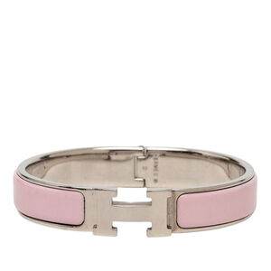 Pre-Loved Hermes Narrow Enamel Clic H Bracelet PM